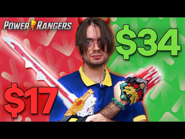 cheap vs expensive Power Rangers toys