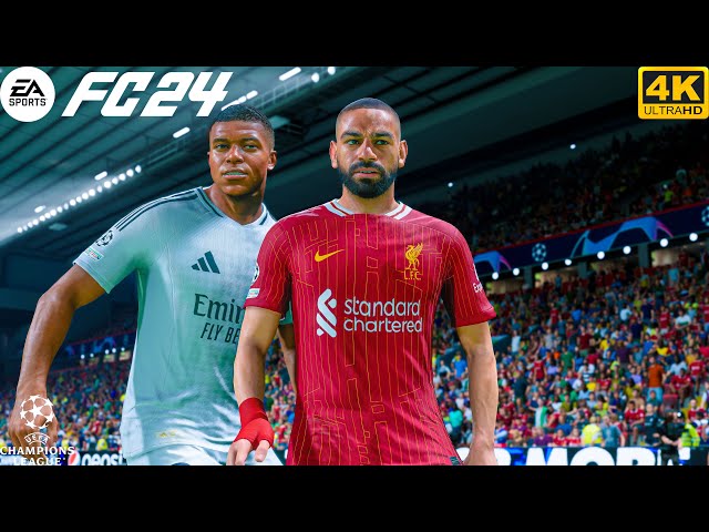 FC 24 - Real Madrid Vs Liverpool - Ft. Mbappe,Chiesa| UEFA UCL 24/25 Match | [4K60] HDR