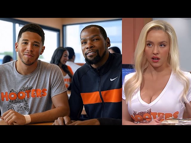 Devin Booker & Kevin Durant Go to Hooters