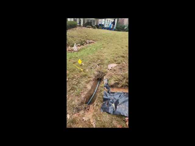 Professional Underground Trenchless Plumbing Repair in an Atlanta Yard