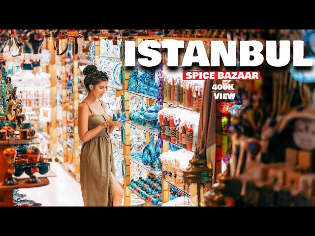 Istanbul Spice Bazaar Walking Tour in 4K! Istanbul Travel Guide 2019