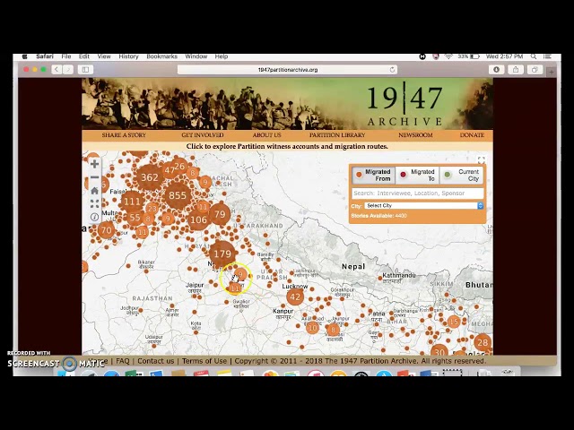 1947 Partition Archive Website Overview