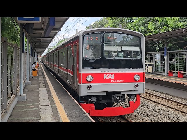 [4K] Stasiun Kramat: Kompilasi Kereta JR 205, CC 201, CC 204, CC 206 | KRL Commuter Line (3/3)