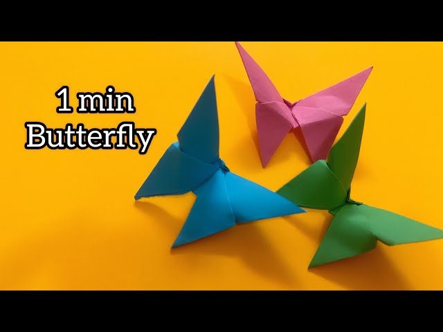 Easy Butterfly origami only in One minute| Very Simple and easy