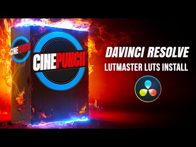 How to Install LUTS Inside DaVinci Resolve - LUTMASTER Pro Color LUTs from CINEPUNCH