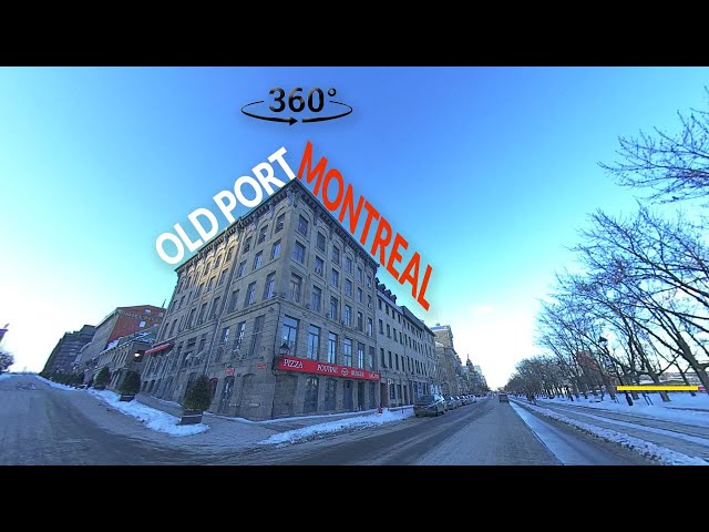 [360° Video] Driving in Montreal - Old port of Montreal