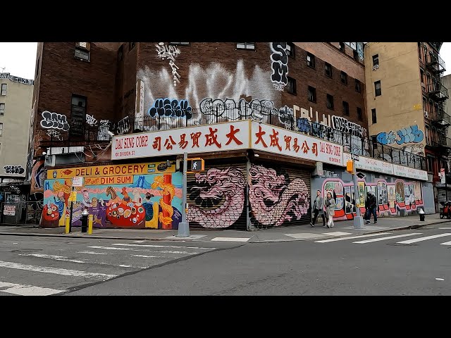 Chinatown New York City | Bike Ride in NYC ⁴ᵏ⁶⁰