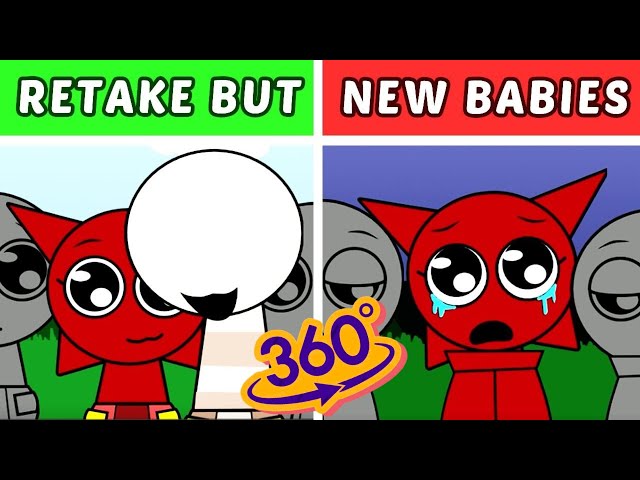 360 VR | Incredibox Sprunki: Babies Retake All Characters (Original, Deluxe, Update