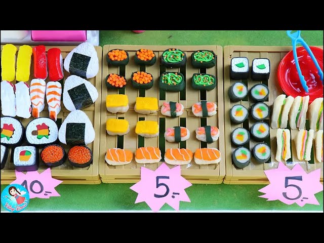 ตุ๊กตาเมลจังเปิดร้านซูชิและข้าวปั้น - ปั้นวัตถุดิบด้วย Play-Doh