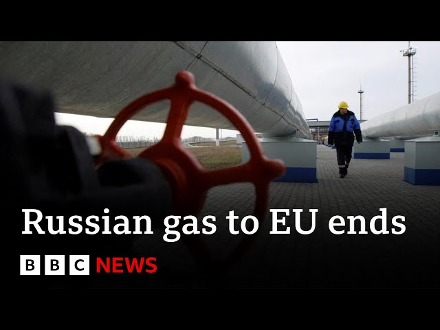 Ukraine stops transit of Russian gas to EU | BBC News