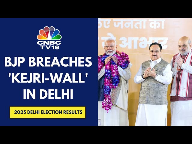 BJP Set For Blockbuster Comeback In Delhi, Atishi Poised To Lose, Kejriwal Trails From New Delhi