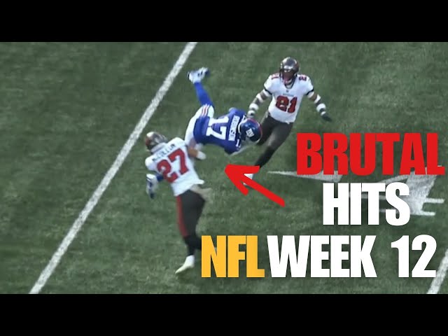 NFL Week 12: Hard-Hitting Tackles & Big-Time Hits | Best Hits of the Week!