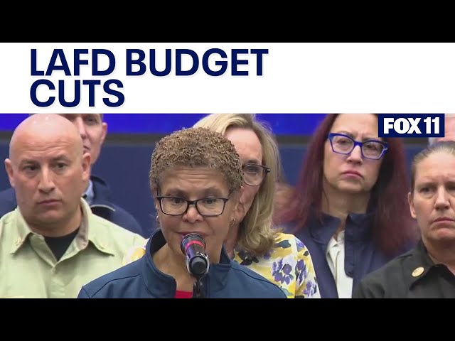 California Fires: LA Mayor Karen Bass addresses LAFD budget cuts