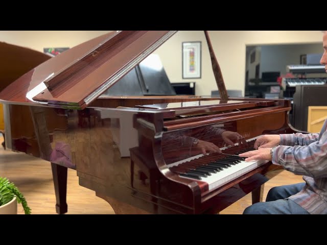 Kawai KG2 Grand Piano Rosewood finish - quick product demo at Kim's Piano Stanton Showroom