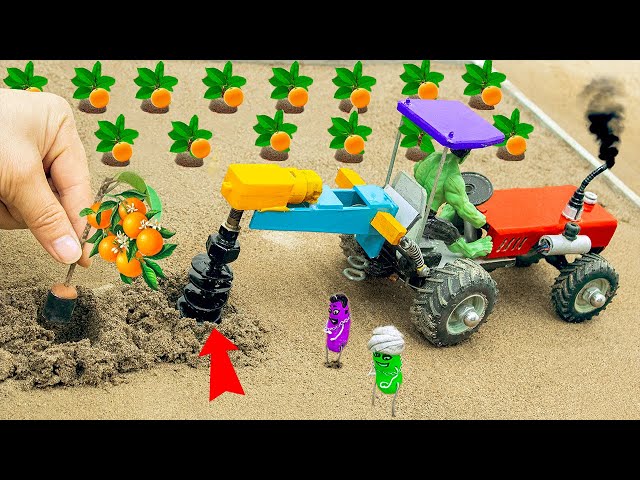 Top diy tractor making mini farm - provide feed for Cows | DIY TRACTOR FARM | Village Farm