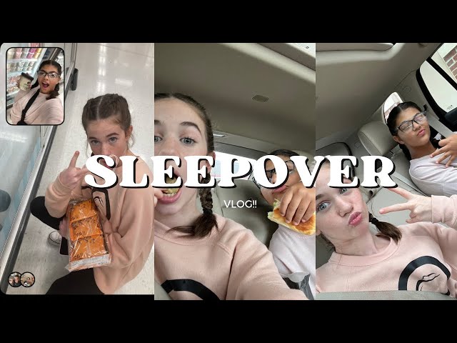 SLEEPOVER VLOG!!! With Libby!!