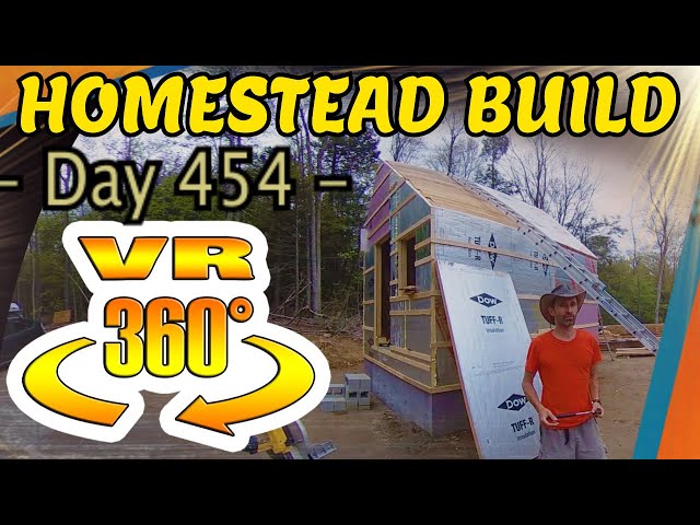 Homestead Building - Dad's Back to Help, Foam Roofing for the Mini House