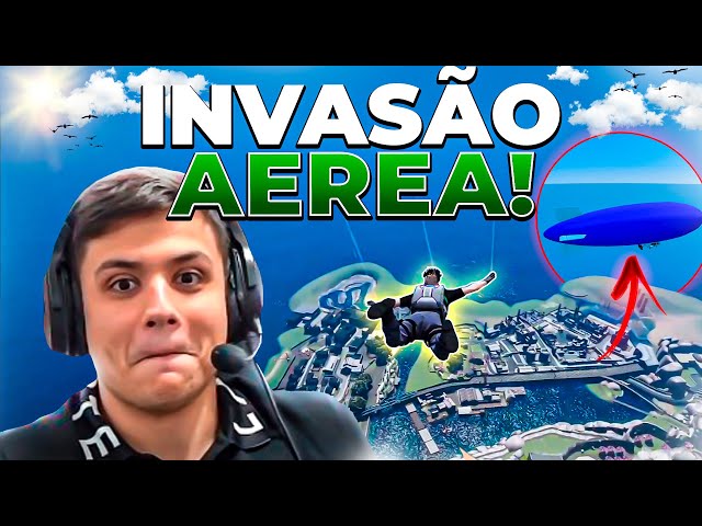 PAULINHO INVADE a CIDADE PERFEITA COM UM DIRIGÍVEL! GTA RP (Modder clips)