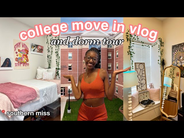 college move in vlog & dorm tour 2022 | Southern Miss