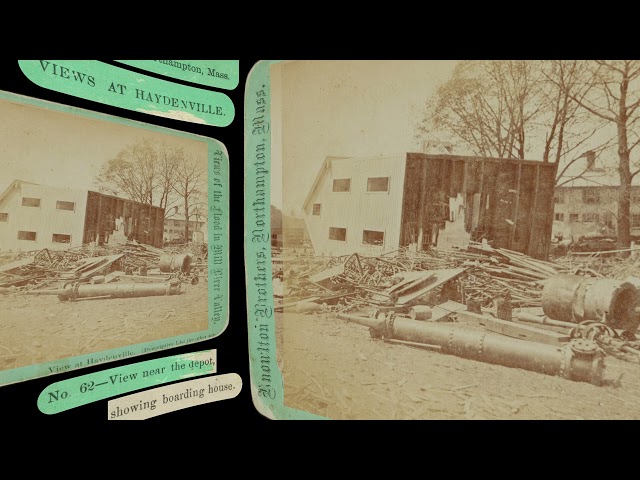 Boarding House, Haydenville, Mill River Flood 1874 (VR 3D still-image)