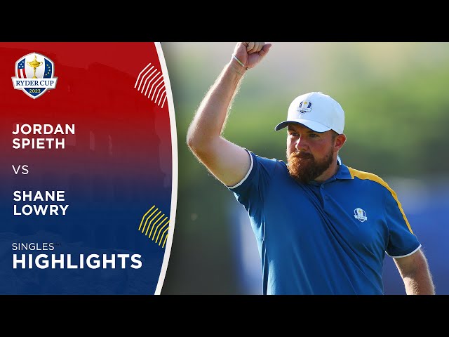 Jordan Spieth vs Shane Lowry Highlights | 2023 Ryder Cup