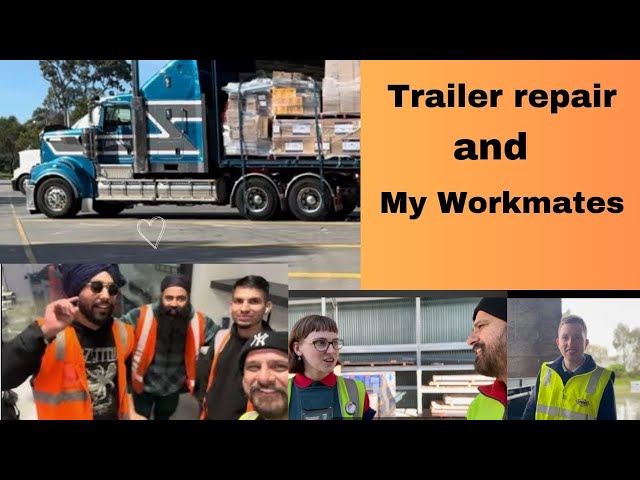 Australia Truck vlog I Trailer repair due to safety issue.