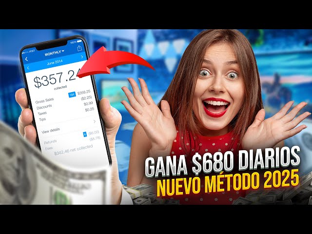 GANA $680 DÓLARES DIARIOS POR INTERNET ✅ NUEVO MÉTODO 2025   PRUEBA DE PAGO EN VIVO🤑