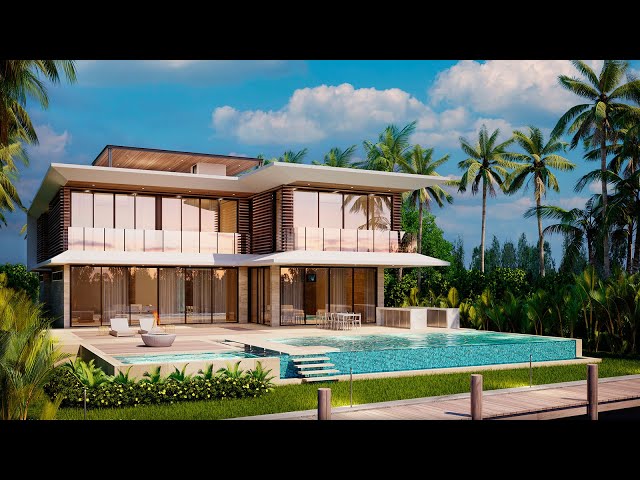 5661 Pine Tree Drive | La Gorce New Construction Waterfront Home for sale | Miami Beach Florida