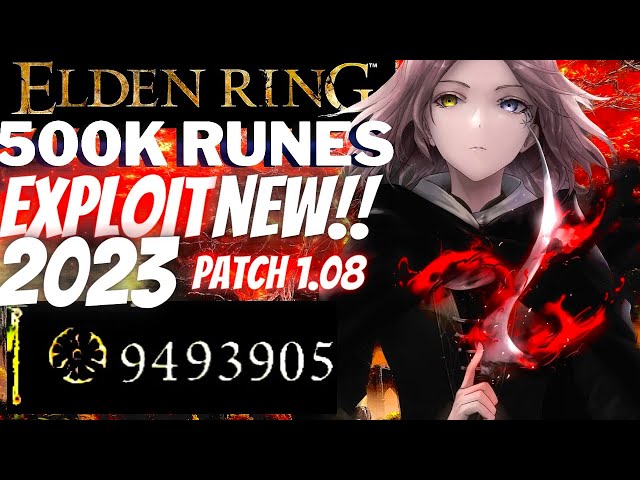 Elden Ring - 500k Rune Farm Exploit! New patch 1.8 start of game rune farm.