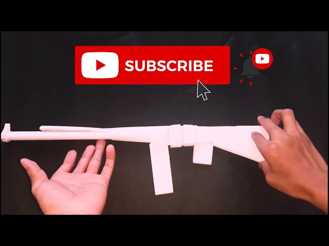 How to Make a Paper Gun AK47 Weapons - #DIY  Origami Gun || Sochea Creator