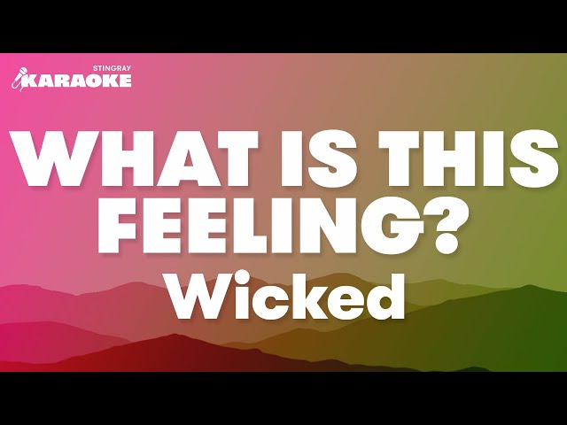 Wicked - What Is This Feeling? (Karaoke Version DUET)