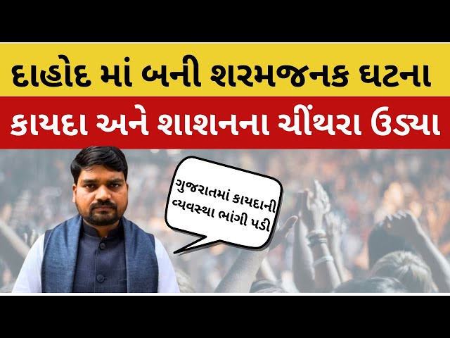 Mla Chaitar Vasava | દાહોદની ચકચારી ઘટના વિશે આપી આકરી પ્રતિક્રિયા | જુઓ Video