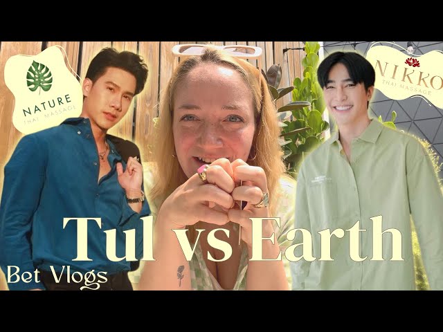 visiting massage salons of Thai BL actors, Tul Pakorn and Earth Pirapat | bangkok vlog