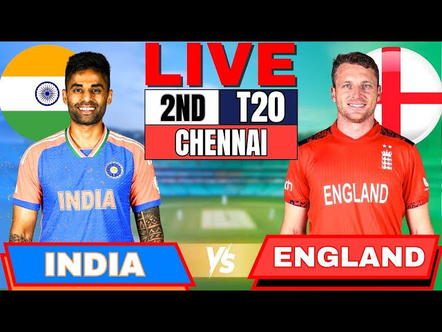 🔴Live: India vs England, 2nd T20 Live Match Score & Commentary | Live Cricket Match Today IND vs ENG