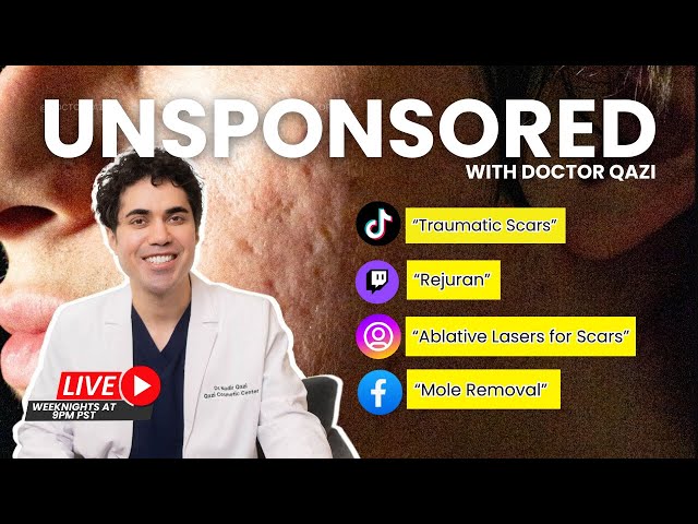 Dr. Qazi discusses Traumatic Scars, Bellafill, Rejuran | Dr. Qazi Unsponsored Live | 1.16.2025