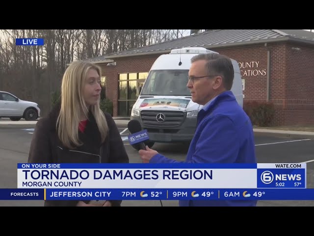 Tornado damages Morgan County