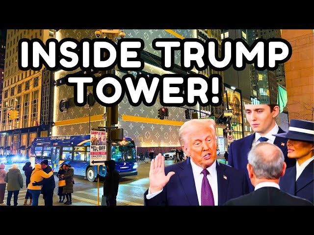 Walking 🇺🇸 TRUMP TOWER FIFTH AVENUE in NYC | Inauguration 2025