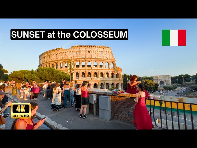 Strolling Rome's Colosseum at Sunset is a Dream