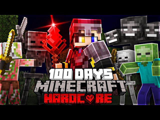 I Survived 100 Days as a NECROMANCER in Hardcore Minecraft