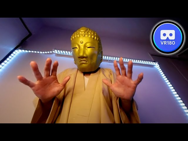 ASMR Meditation Buddha's Healing Touch VR180 4K60P Binaural