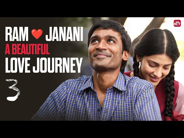 Dhanush & Shruti Haasan’s Heartfelt Love Story 💕 | 3 Movie | Anirudh | Sun NXT