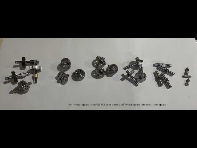 mini motor gears | module 0.3 spur gears and helical gears | 17-4PH stainess steel gears