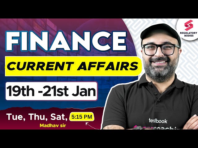 Finance Current Affairs for RBI Grade B | RBI Grade B 2025 Current Affairs | RBI 2025 | Madhav Sir