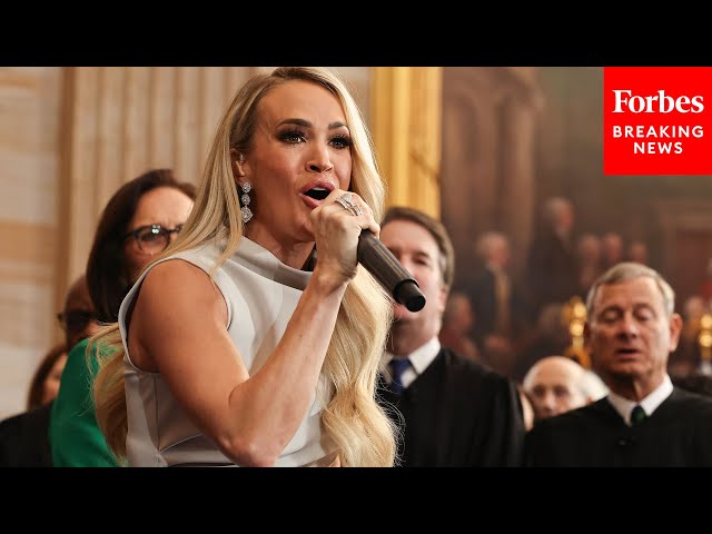 Carrie Underwood Sings ‘America The Beautiful’ At Trump’s Inauguration In The Capitol Rotunda