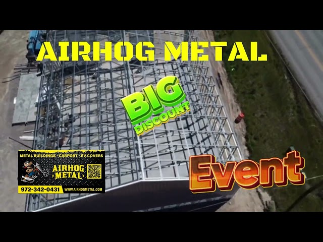 AirHog Metal serving most of the US. #metalbuildings #steelstructure #garage #garden #gadening