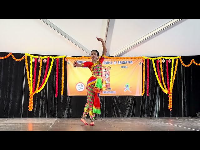 Bharathanatyam - Thillana at Guruvayur Temple, Ontario Canada 2023