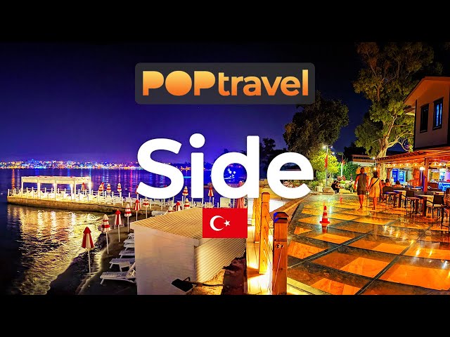 SIDE, Turkey 🇹🇷 - Night Tour - 4K 60fps (UHD)