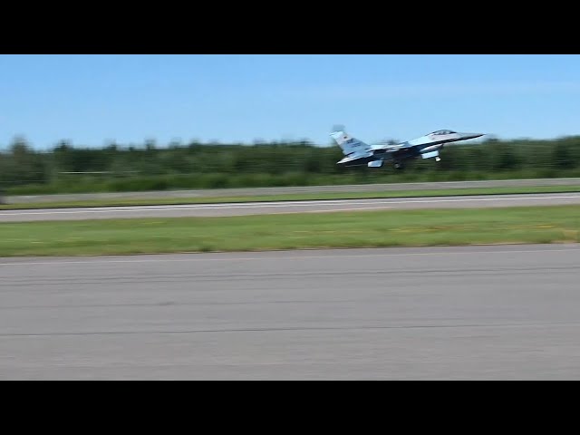 Red Flag-Alaska 21: F-16 Fighting Falcon and A10 Thunderbolt II Takeoffs