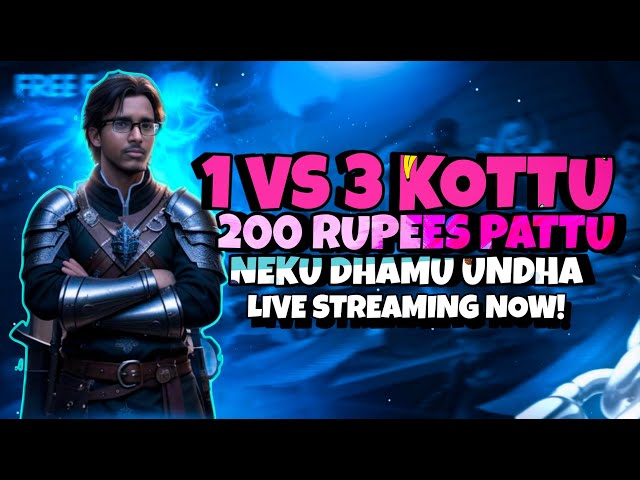 TEAM GUNTUR Guild Test ff live in telugu in 1 Vs 3 kottu 200 RPS GUYS 💗 #viral  #ff  #livegam