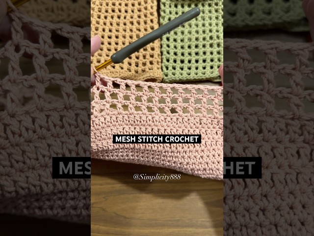 ❤️🧶Mesh Stitch Pattern #crochet #simplicity888 #crochetpatterns #handmade #crochettutorial #diy